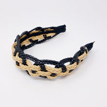 Load image into Gallery viewer, Vegan Leather Braided Headband
