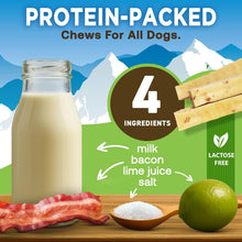 Load image into Gallery viewer, Bacon Flavor Gold Yak Chews for Large Dogs (1 lb to 5lb Bags)