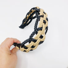 Load image into Gallery viewer, Vegan Leather Braided Headband