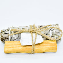 Load image into Gallery viewer, Palo Santo, Sage & Crystal Smudging Bundle