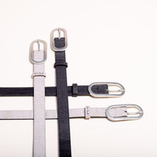 Load image into Gallery viewer, Vegan Cork Leather Women's Belt (Black)