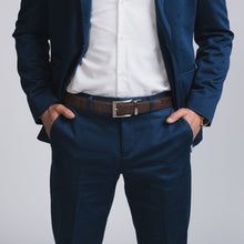 Load image into Gallery viewer, Cork Reversible Men's Belt (Brown/Navy)