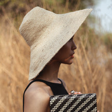 Load image into Gallery viewer, RIRI Jute Handwoven Straw Hat In Natural Beige