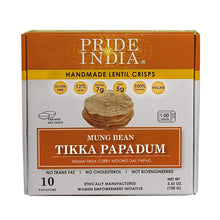 Load image into Gallery viewer, Tikka Curry Mung Bean Papadum Lentil Crisp - Pack of 6