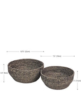 Load image into Gallery viewer, Glitter Bowl - Black (Set of 2)
