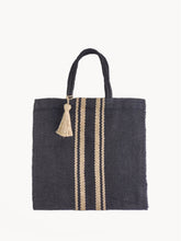 Load image into Gallery viewer, Naya Jute Tote Bag - Black
