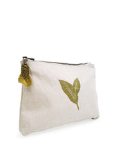 Load image into Gallery viewer, Hand Screen Printed Cotton Canvas Pouch - Nature
