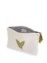 Load image into Gallery viewer, Hand Screen Printed Cotton Canvas Pouch - Nature
