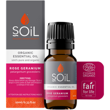 Load image into Gallery viewer, Organic Rose Geranium Essential Oil (Pelargoneum Graveolens) 10ml
