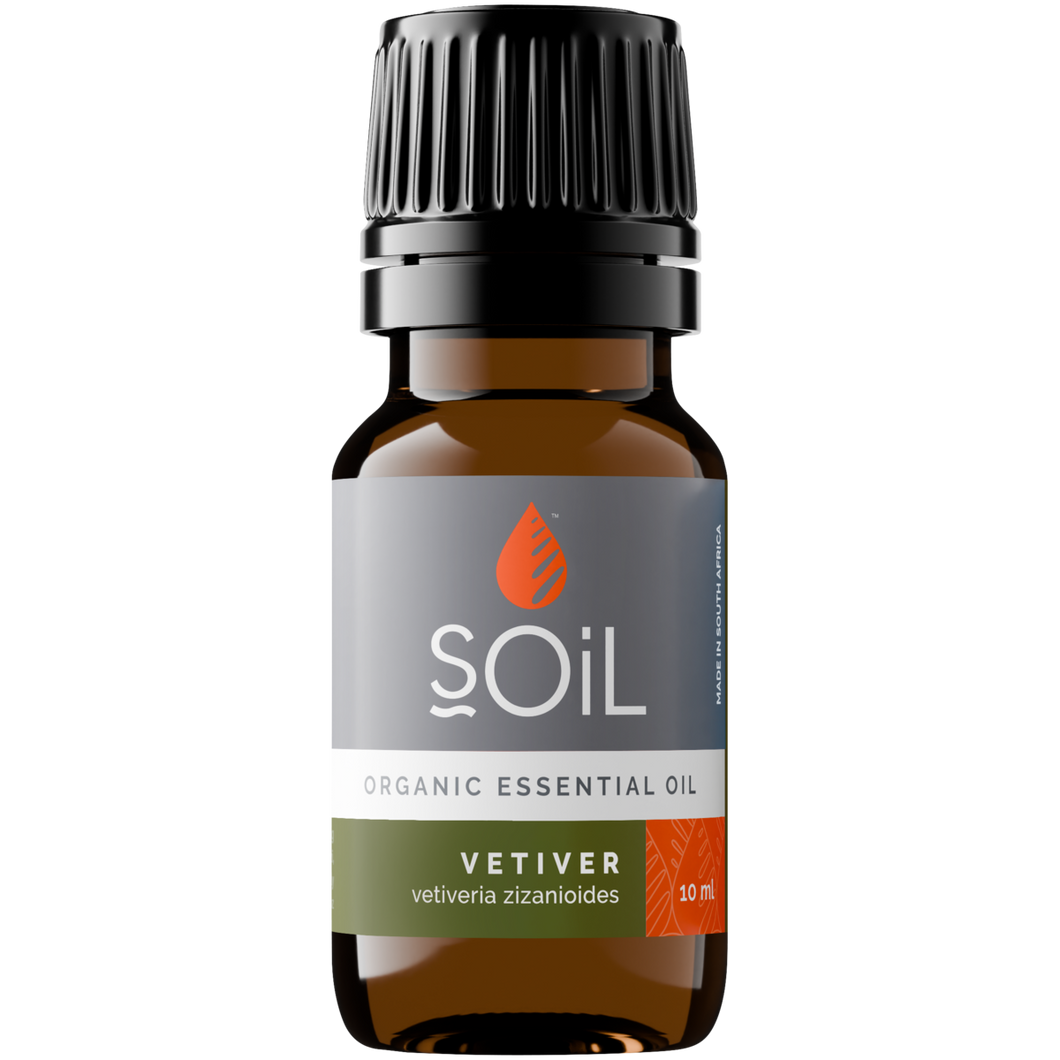 Organic Vetiver Essential Oil (Vetiveria Zizanoides) 10ml