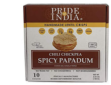 Load image into Gallery viewer, Spicy Chickpea Masala Papadum Lentil Crisp - Pack of 6
