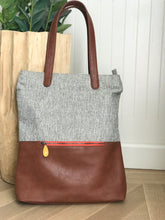 Load image into Gallery viewer, Greenpoint Vegan Backpack Tote with Luggage Sleeve
